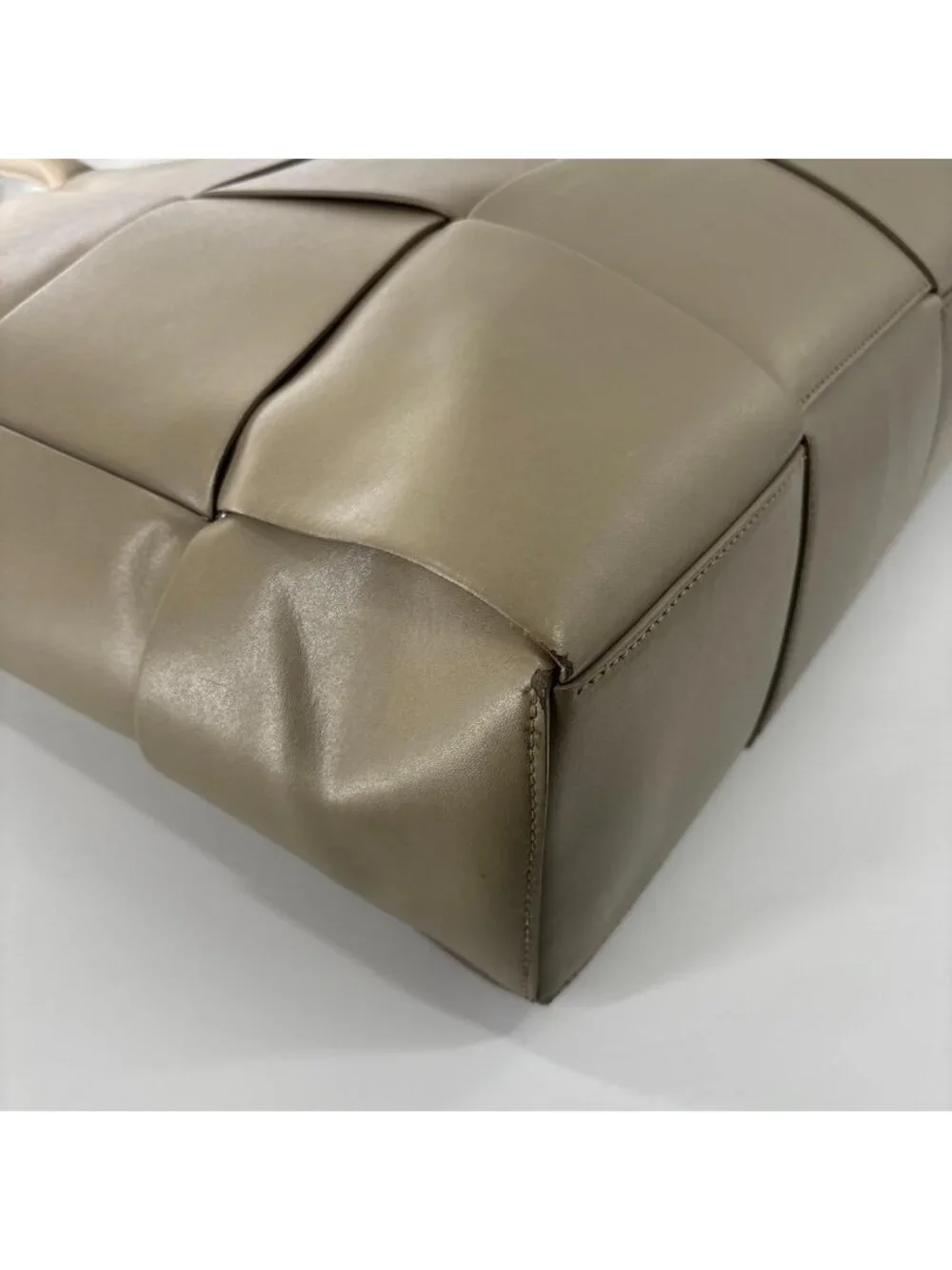 Bottega Veneta Super Arco Intrecciato Tote Gray